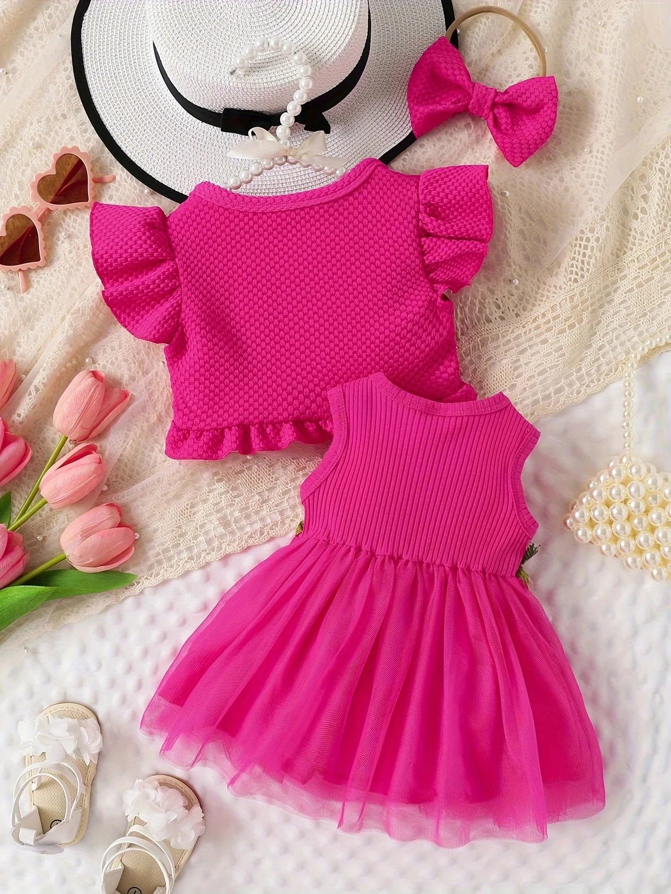 Vestido Flores com Colete