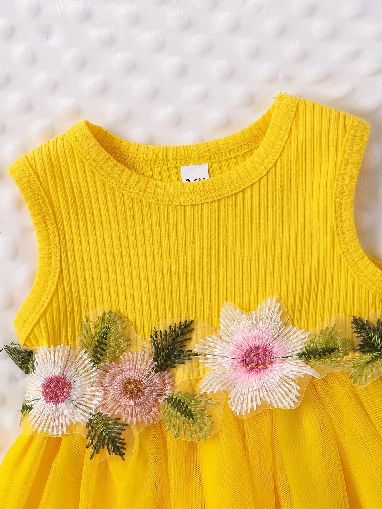 Vestido Flores com Colete