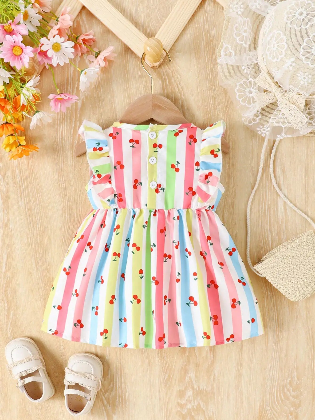 Vestido Estampado Cereja