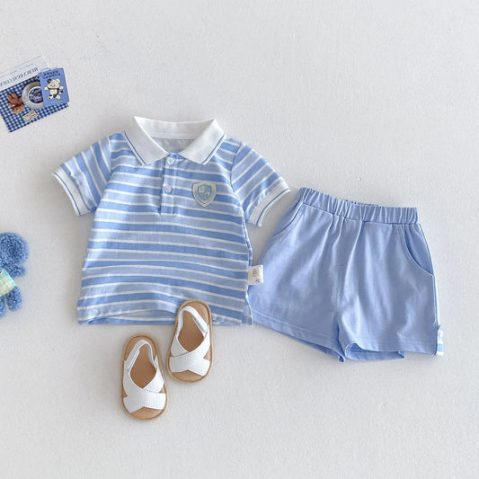 Conjunto Azul Listrado