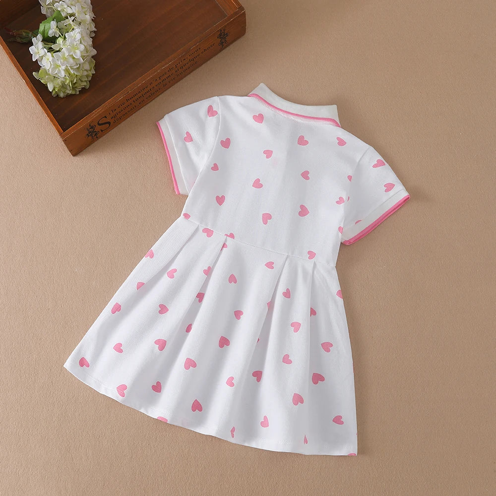 Vestido Estampado Corações