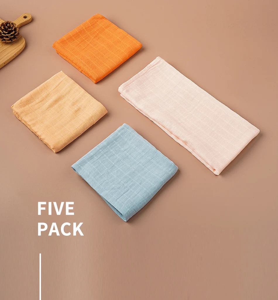 Kit de fraldas estampadas -5 peças