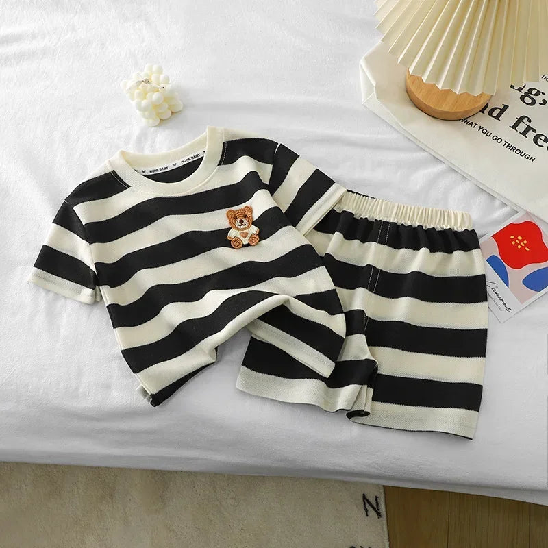 Conjunto Listrado Ursinho