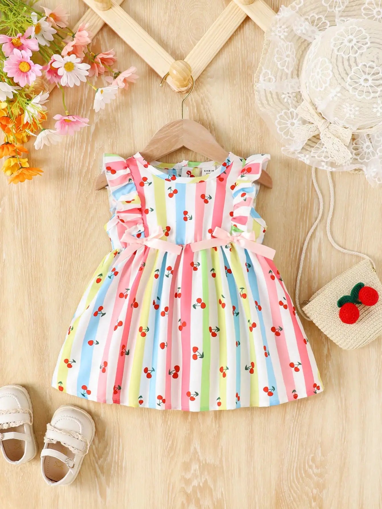Vestido Estampado Cereja