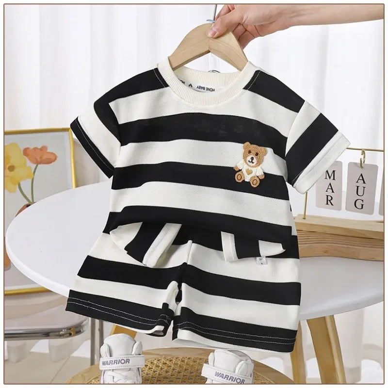 Conjunto Listrado Ursinho