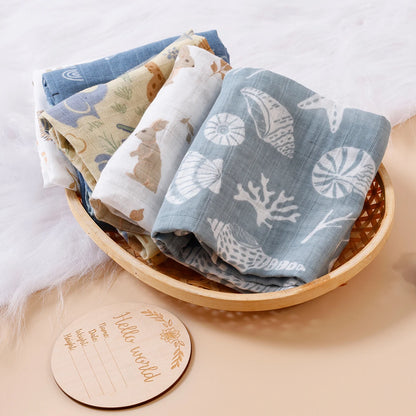 Kit de fraldas estampadas -5 peças