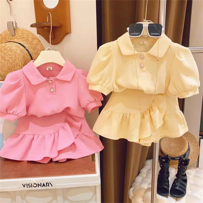 Conjunto Manga cor sólida