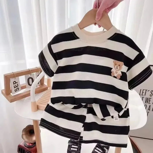 Conjunto Listrado Ursinho