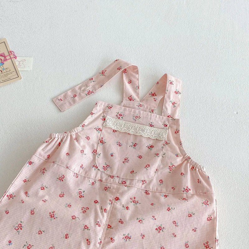 Conjunto Jardineira Floral