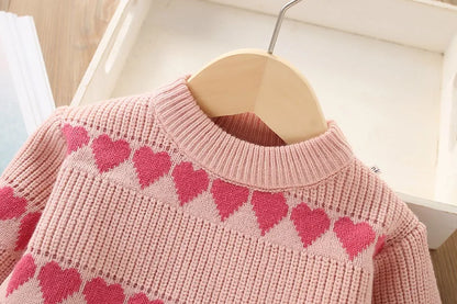 Conjunto Suéter Coração