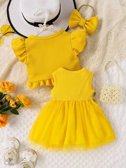 Vestido Flores com Colete
