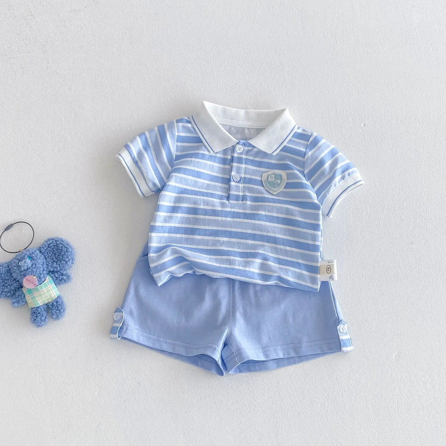 Conjunto Azul Listrado