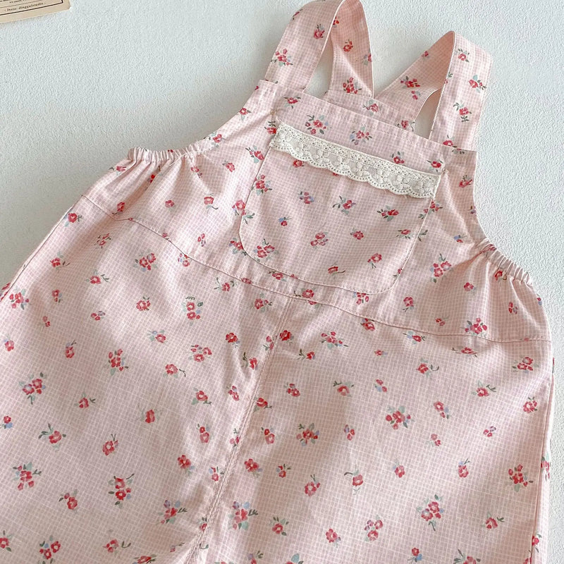 Conjunto Jardineira Floral