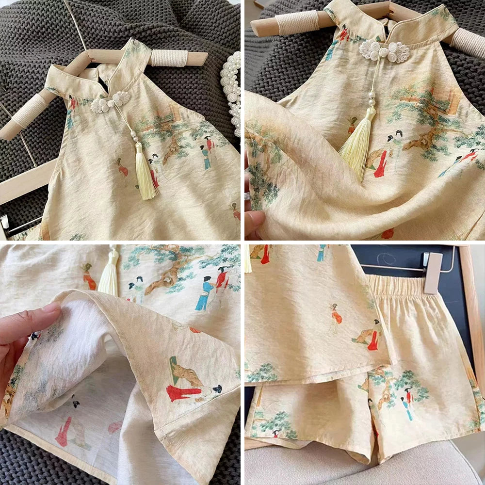 Conjunto Estampado Gola Alta
