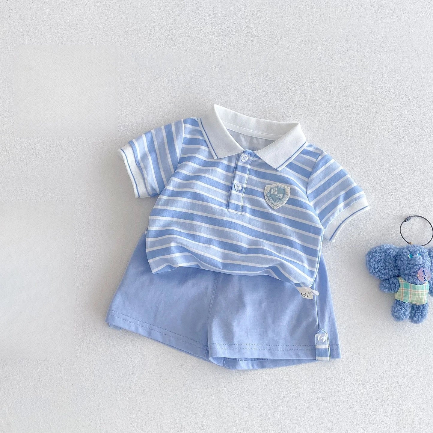 Conjunto Azul Listrado