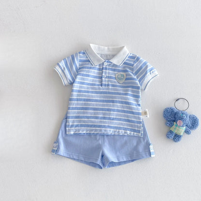 Conjunto Azul Listrado