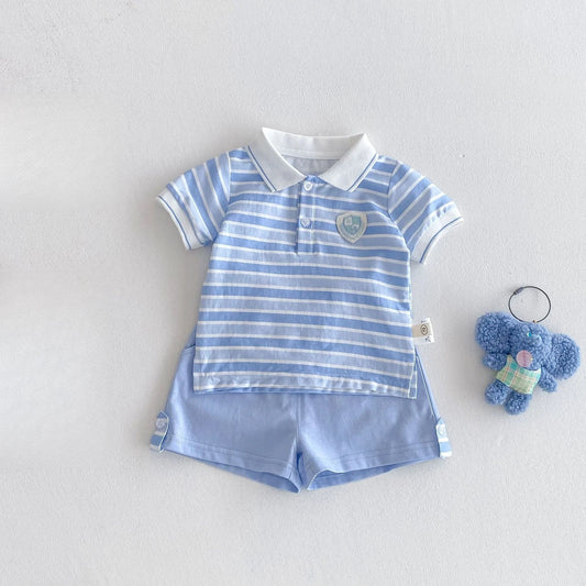 Conjunto Azul Listrado