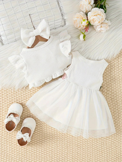 Vestido Flores com Colete