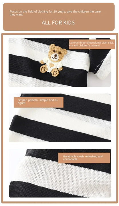Conjunto Listrado Ursinho